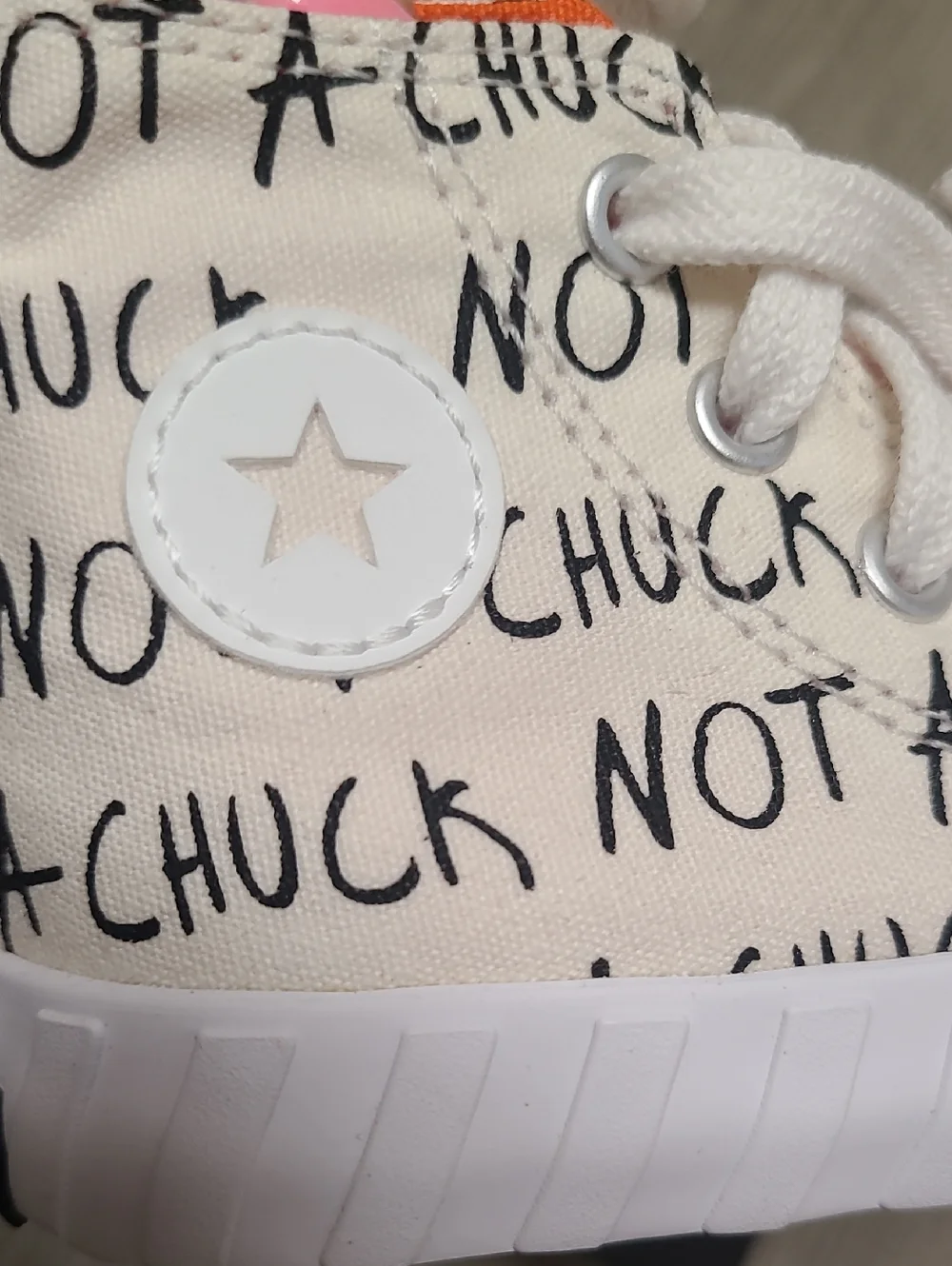 NEW Baby/Toddler Size 5 Converse Cream with Black Script
